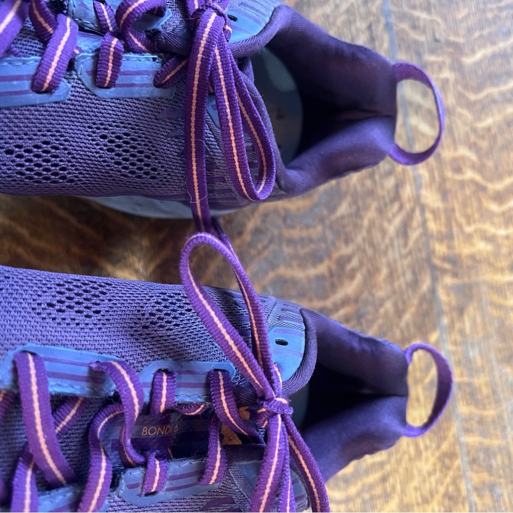 Hoka One One Bondi 6 Plum Purple Women’s Size 10 - Picture 6 of 7